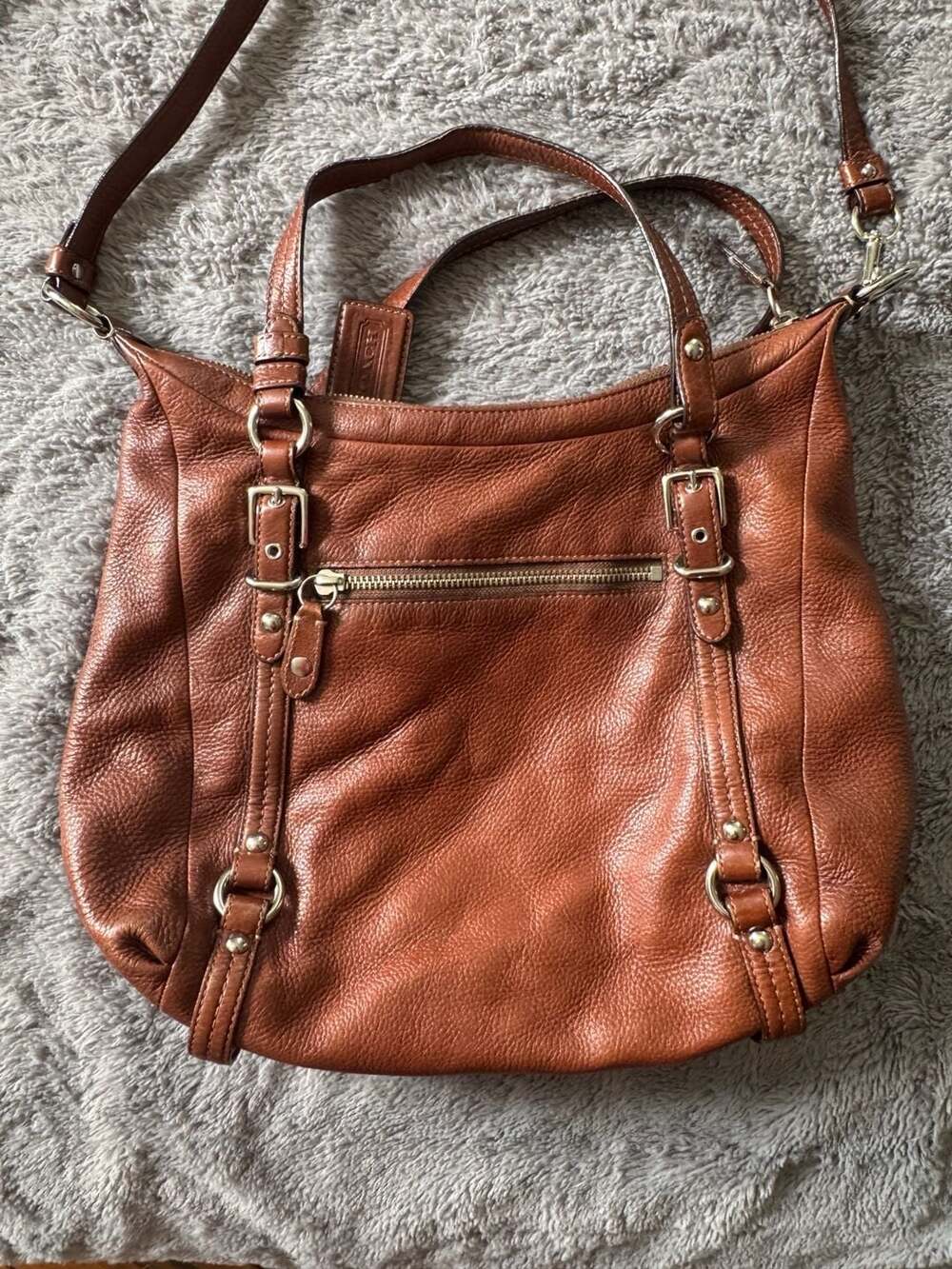 Coach Legacy Leather Hobo Shoulder Bag in British Tan - Picture 3 of 8